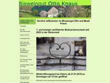 Tablet Screenshot of biowein-knaus.at